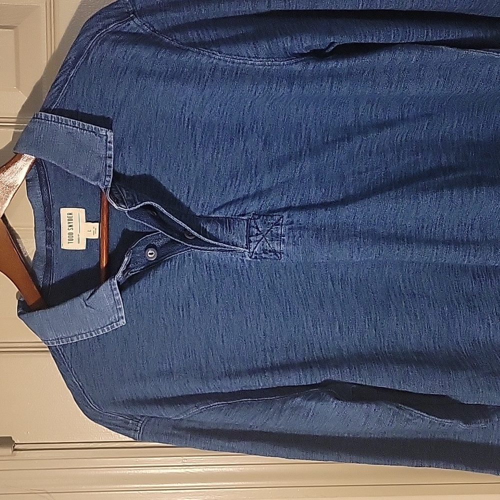 Todd Snyder Rubgy Polo - Indigo Blue - Large